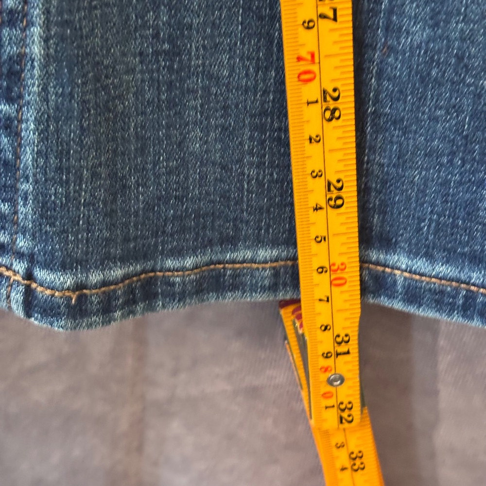 NWT Aeropostale Medium Wash Blue Denim High Rise Flare 5 Pocket Jeans Womens 6 - Picture 10 of 11